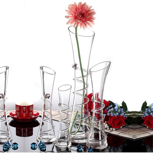 Vase en verre soufflé minimaliste idéal pour décorer une table basse