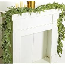 6ft Artificial Christmas Garland - Realistic Faux Pine Garland for Fireplace Mantel, Indoor Outdoor Holiday Decor, Xmas Party Decoration 1 Pack