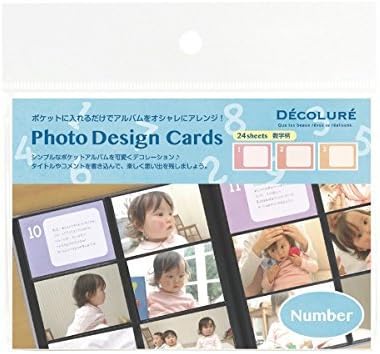 Amazon Co Jp ナカバヤシ Decolure フォトデザインカード 数字24枚入り Ptcl 07 Ptcl 07 文房具 オフィス用品
