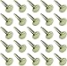 Clipco Paper Fasteners Small 1/2-Inch Brass Plated (100-Pack)