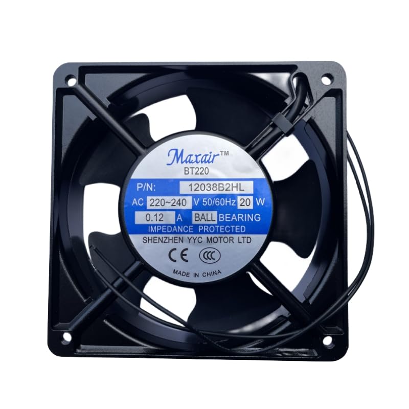 New PN 12038B2HL Ultrasonic Welding Machine Axial Cooling Fan AC 220V 0.12A 20W 12038 120 * 120 * 38mm 2 Wires