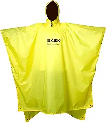 BASK Poncho Impermeável 3 em 1 – Capa de Chuva, Toldo e Forro de Solo – Leve, Compacto, PU5000 e com Comprimento Ajustável – Refletivo para Trilhas e Camping