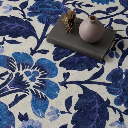 Tapete decorativo floral estilo boho 2x3 miniatura 6