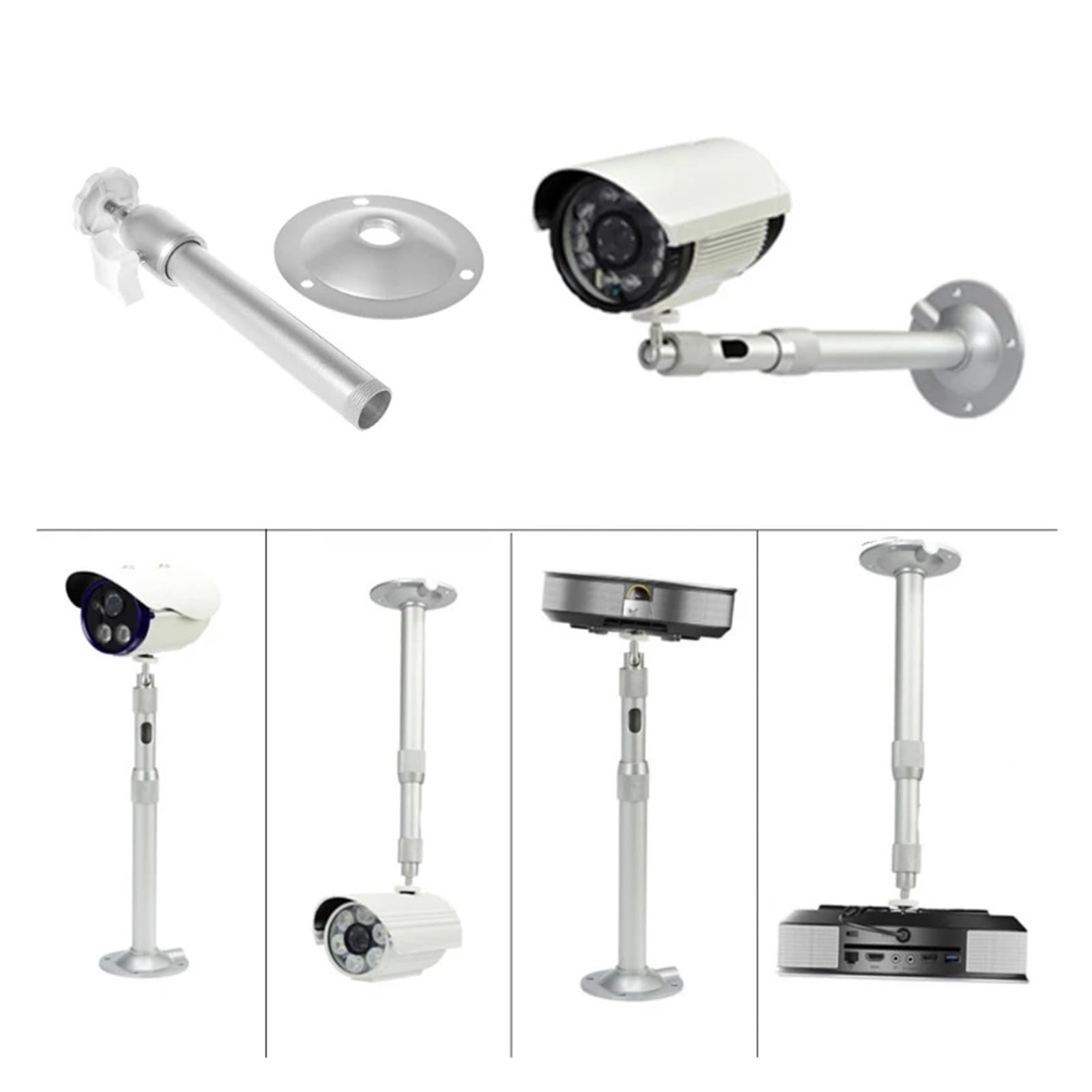 Supporto for proiettore, multifunzionale, staffa da parete for soffitto | Uso domestico, installazione in ufficio, risparmio di spazio, installazione flessibile