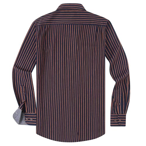 Alex Vando Mens Button Down Shirts Regular Fit Long Sleeve Casual Plaid Flannel Shirt