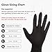 KEOELY Nitrile Disposable Gloves Pack of 100, Latex Free Safety Working Gloves for Food Handle or Industrial Use(Black,X-Large)