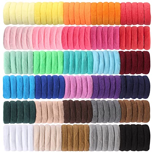 Isbasa 300Pcs Baby Hair Ties, Toddler Hair Accessories Elastic Hair, Bands Soft Scrunchies For Toddlers Infants, Small Rubber Bands For Kids Baby Girls (30 Colors) #TOP23