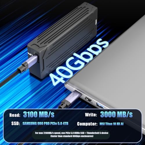 GLOTRENDS ST5109 Enclosure SSD NVMe M.2 Thunderbolt 40Gbps miniatura 2