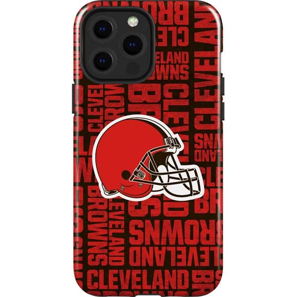Skinit Impact Phone Case Compatible with iPhone 14 Pro Max - Officially Licensed NFL Cleveland Browns - Blast Design