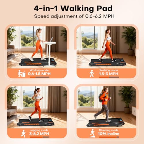 KALWOL 4-in-1 Walking Pad with Incline & App Control — view 3