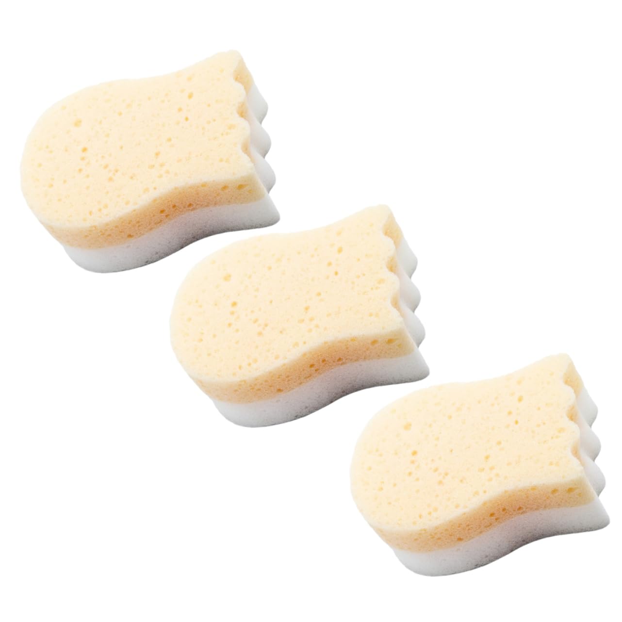 Outanaya 3 Piezas esponja de baño para bebé esponja de bebe para bañarse esponja exfoliante de baño esponja baño bebe esponja bebe recien nacido esponjas depurador baño de bebé