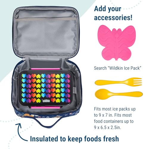 Image of Wildkin Kids Insulated Lunch Box, Floral Bloom | Insulated, wipe-clean lunch box - coordinates with matching Wildkin backpacks and water bottles
