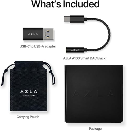 Miniatura 9 de AZLA A100 Smart DAC  Adaptador de audio USB C a 0.138 in, adaptador auxiliar a USB C para iPhone 16, Samsung Galaxy S23, Pixel, iPad Pro  Adaptador