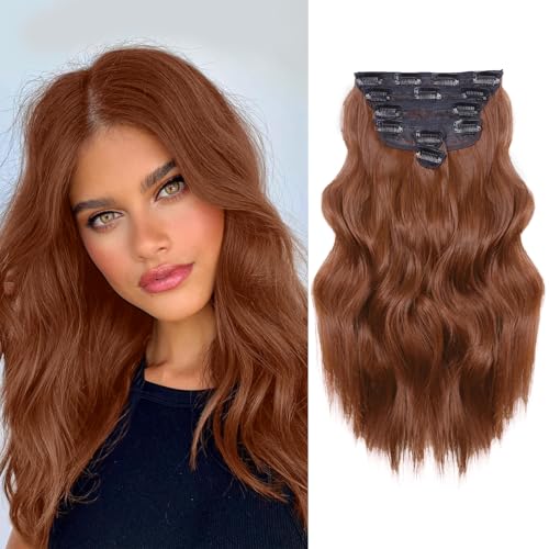 NAYOO Clip in Hair Extensions for Women 14 Inch Short