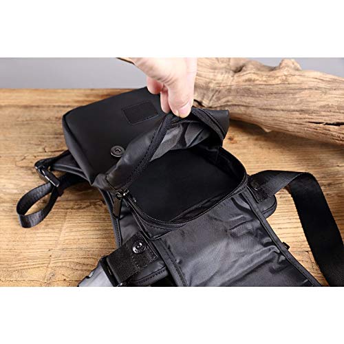 Pernera Moto Hombres Fanny Cintura Paquete Impermeable Bolsa de Pierna Drop Messenger Bolsas Hombro Viaje Motocicleta Pecho Bum Hip