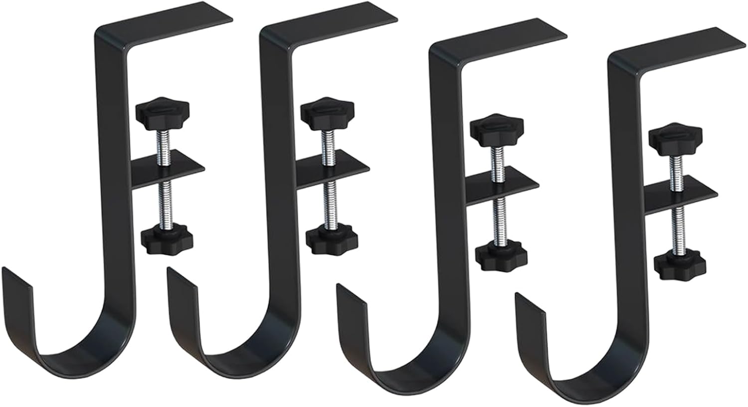 Set of 4 Decorative Holiday Hooks High Weight Capacity Weather Proof Design Festival Decors Multipurpose Christmas Hangers Heavy Duty Iron Christmas Hooks