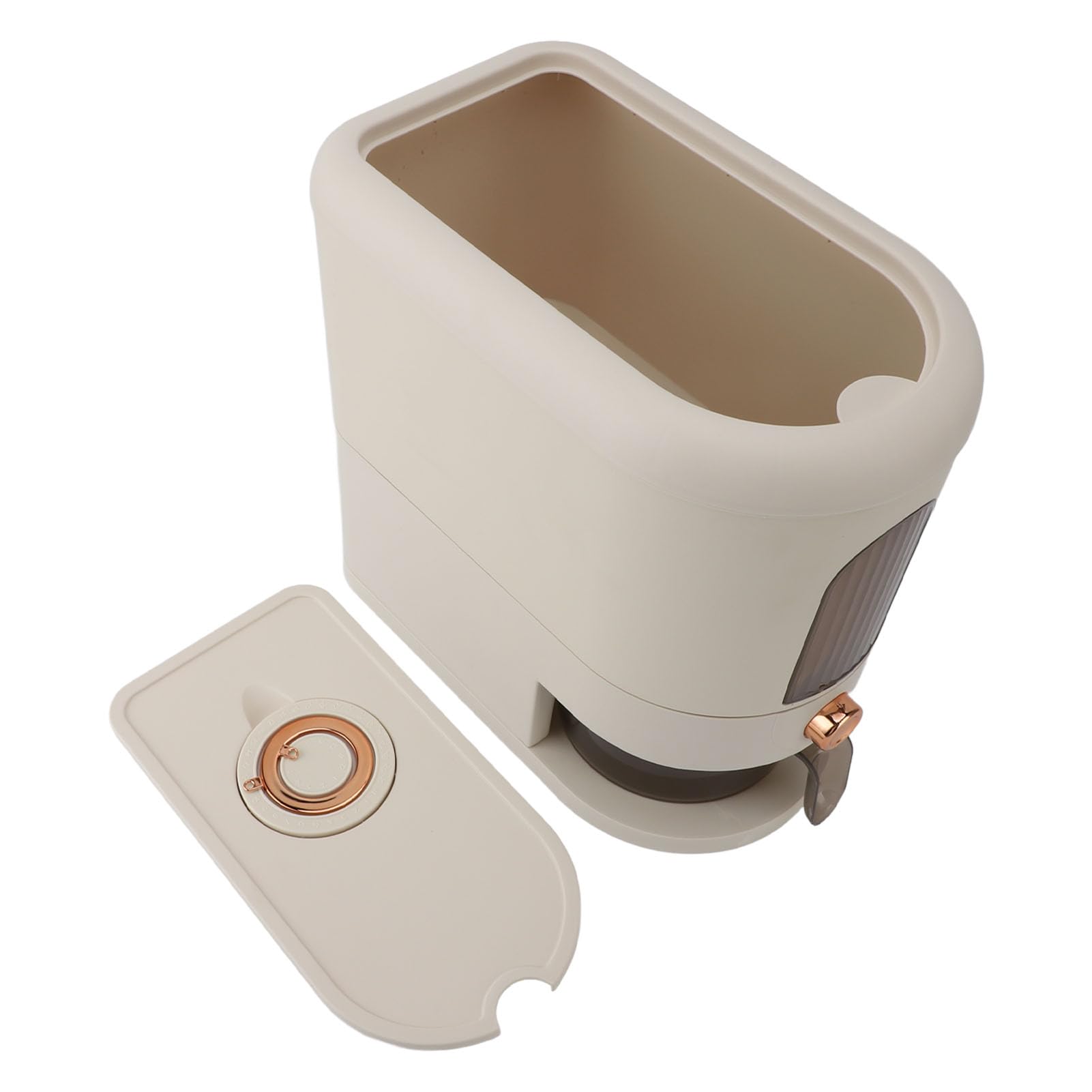 Elprico Dispenser Di Riso 5kg, Contenitore Per La Conservazione Del Riso Sigillato A Prova Di Umidità Con Misurino, Dispenser Automatico Domestico Per Contenitori Di Grano Per Dispensa