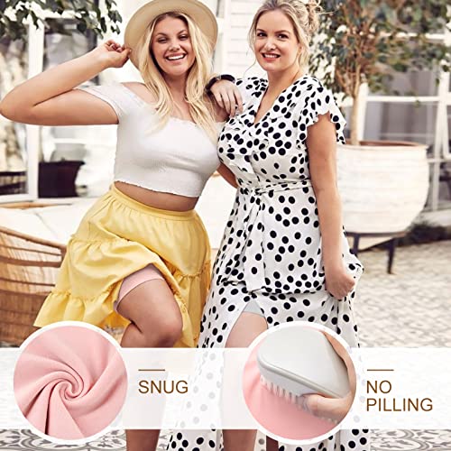 Image of YADIFEN Slip Shorts for Under Dresses Women Seamless Anti Chafing Underwear Shaping Boyshort Smooth Thigh Biker Short Panties