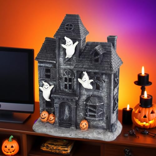 Maisons éclairées et décor d'intérieur pour Halloween - 4