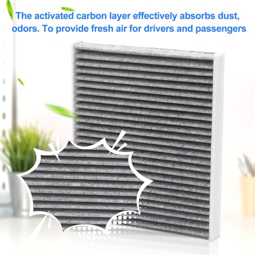 Image of Cabin Air Filter With Activated Carbon,For Toyota 2005-2023 Tacoma,For Dodge 2013-2016 Dart,For Pontiac 2003-2008 VIBE,For CF10374 CP374