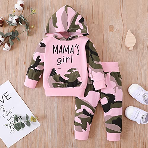 Verve Jelly Kleinkind Kinder Baby Jungen Mädchen Kleidung Langarm Mama's Boy Girl Hoodie Sweatshirt Top + Camouflage Hose Sweatsuit Herbst Outfit Set - Image 3