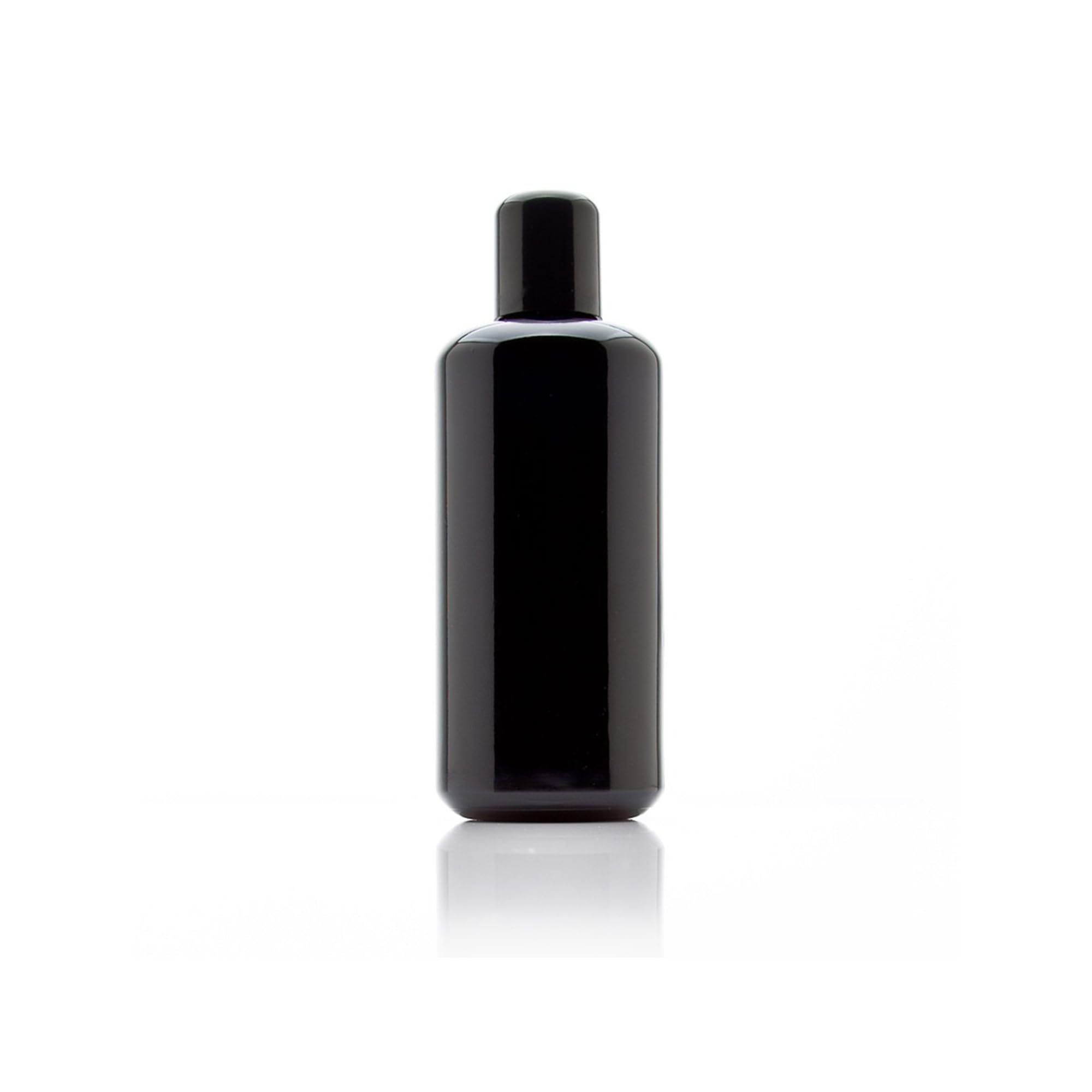 Infinity Jars 200 ML (6.7 fl oz) Black UV‑Blocking Glass Easy‑Pour Screw‑Top Bottle – Airtight, Smell‑Proof Mini Container for Oils, Spices, Perfumes, DIY Samples