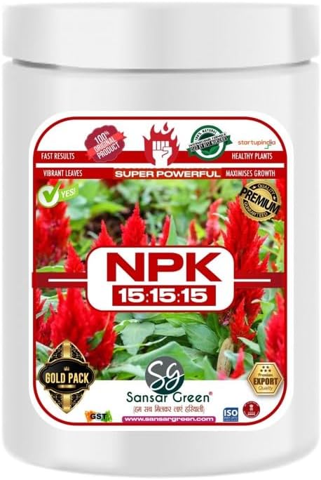 Sansar Green® NPK 15:15:15 Fertilizer for Plants. (900 gm)