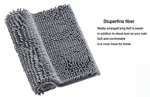 L.BAN Badematten-Set, 2-teiliges langes U-WC-Sockelmatte Weiche saugfähige Maschine Waschbar für Badezimmerdusche… – Bild 6