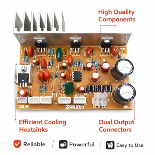 Image of TDA2030 3TR 2.1 Home Theater 60 Watt Audio Amplifier Circuit Board High Power DIY Amplifier Module