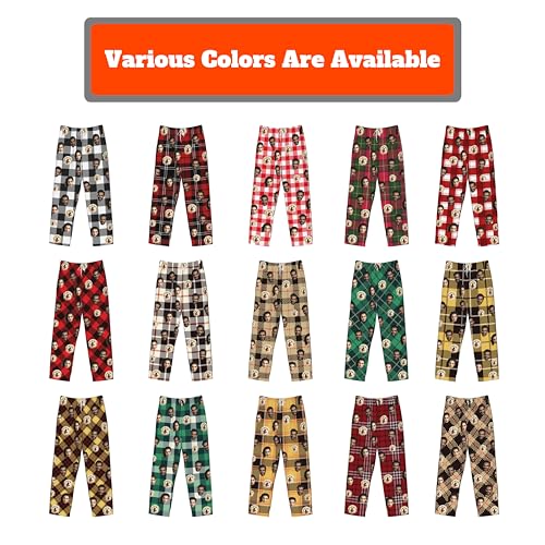 Custom Pajamas Pants For Women Men With Photo Pets Face Customized PJ Pants Set Personalized Christmas Design Your Own Bottoms2