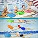 Meooeck 10 Pcs Swimming Kickboard Eva Foam Swim Kick Board U Design Swim Training Aid with Integrated Hole Handle for Children Adults, 17.3 x 11.6 x 1 Inch, 5 Colors