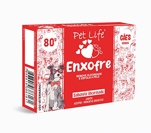 Sabonete Enxofre Pet Life Cães e Gatos 80 g
