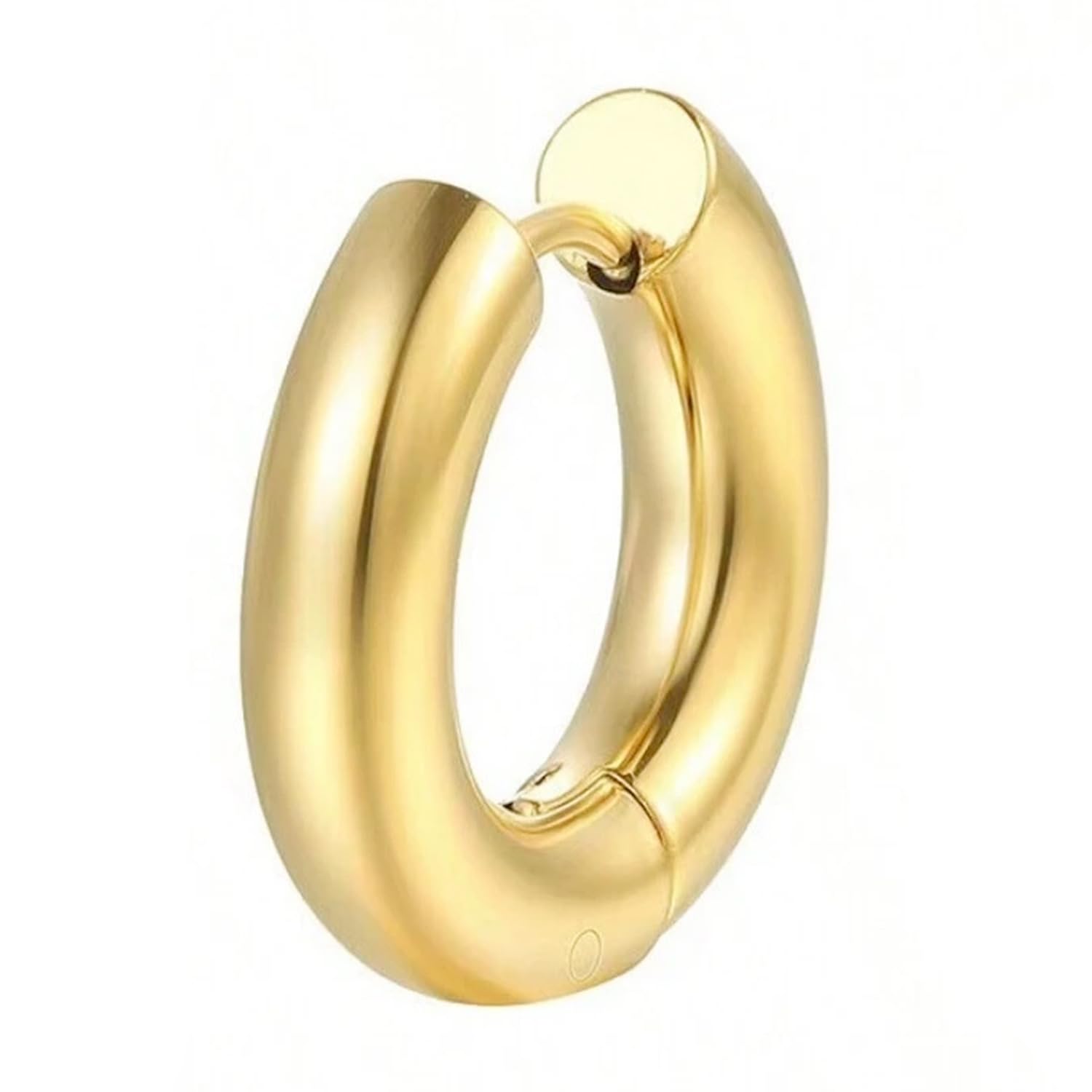 peora Small Hoop Huggie Bali Earrings Fancy Stylish Fashion Jewellery for Men & Boys (1 Pc.)-picture-1