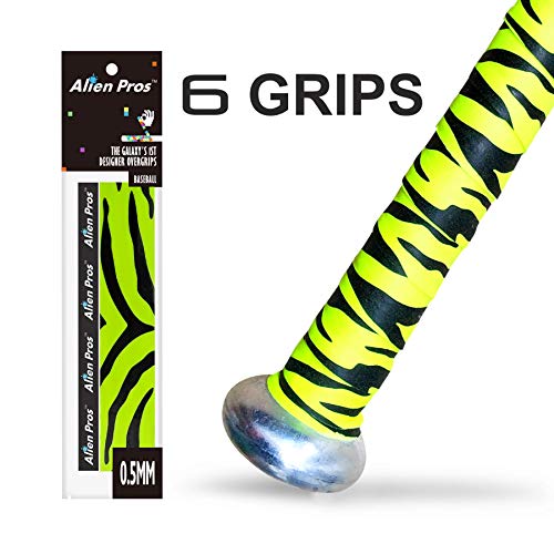 Alien Pros Bat Grip Tape for Baseball and Softball (6 Grips) – Non-Slip