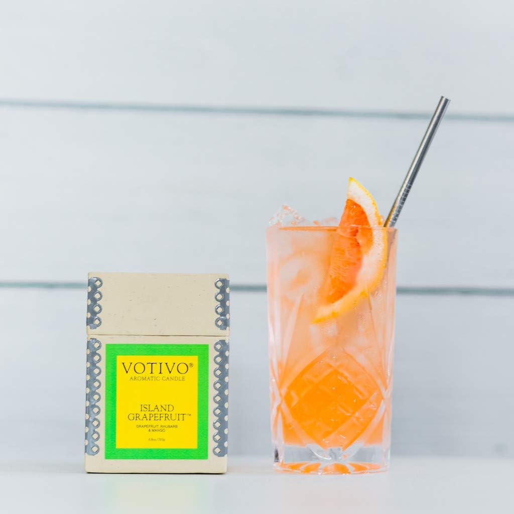 VOTIVO 6.8oz Aromatic Candle-Island Grapefruit - Image 5