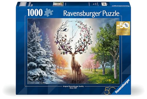 Puzzle 1000 pièces Cerf fantastique Ravensburger France - vue 6