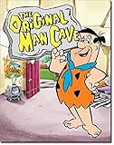 Tin Sign Vintage Chic Art Decoration Poster The Flintstones Man Cave Sat Morning Cartoon Looney...