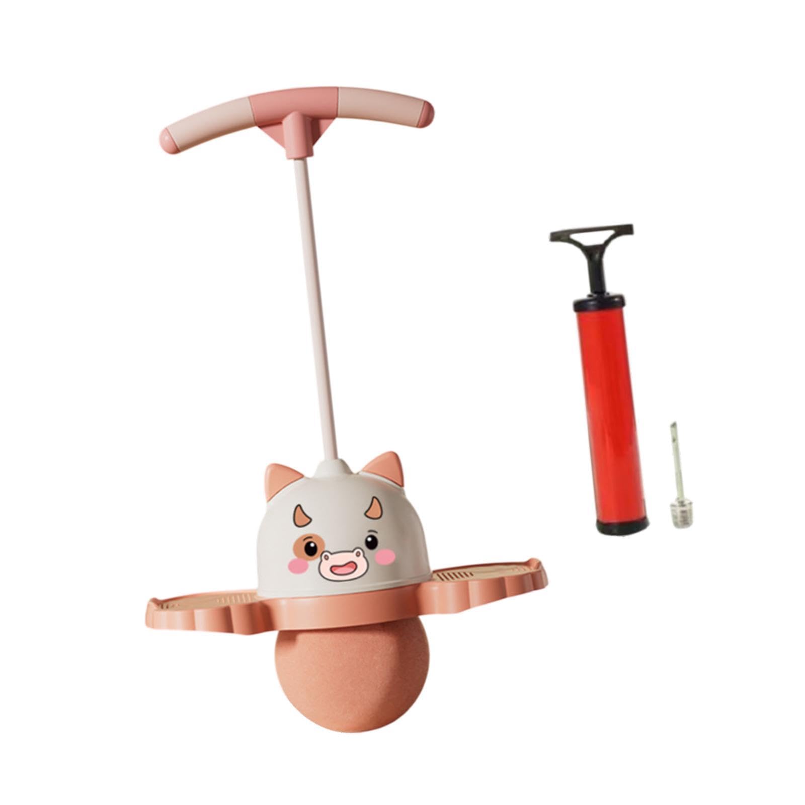 Homyl Pogo Ball mit Griff Balance Hüpfspiel Hüpfball Trainingsgerät Anti Rutsch Oberfläche für Sicheres Springen für Heimtraining Spielplatz Bewegungsspiele