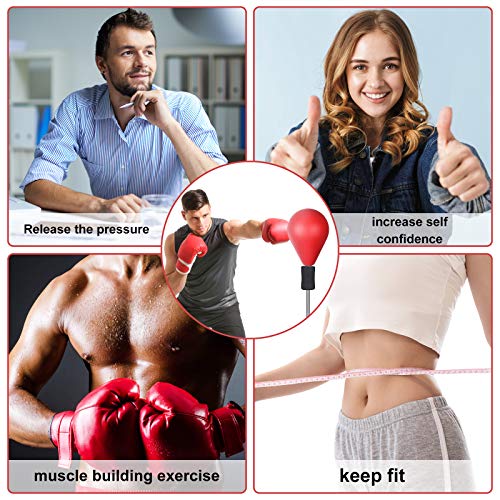 image for figolo Reflex Bag Boxing Bag with Adjustable Stand, Adult and Children