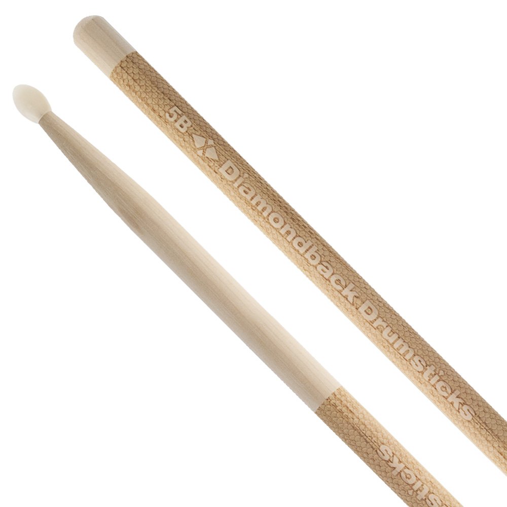 Diamondback DrumsticksHickory Laser Engraved Drum Sticks (5BN)