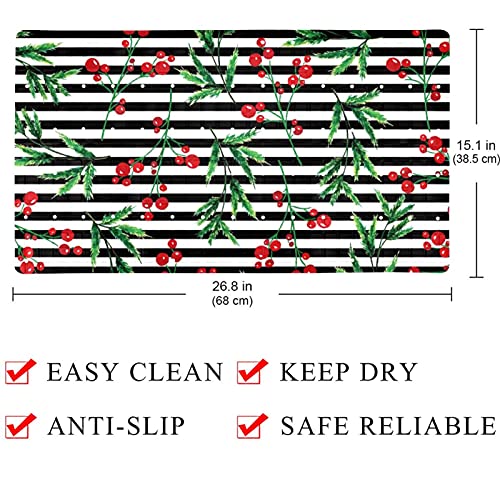 Tapis de bain antidérapant pour douche sécurisée de Noël