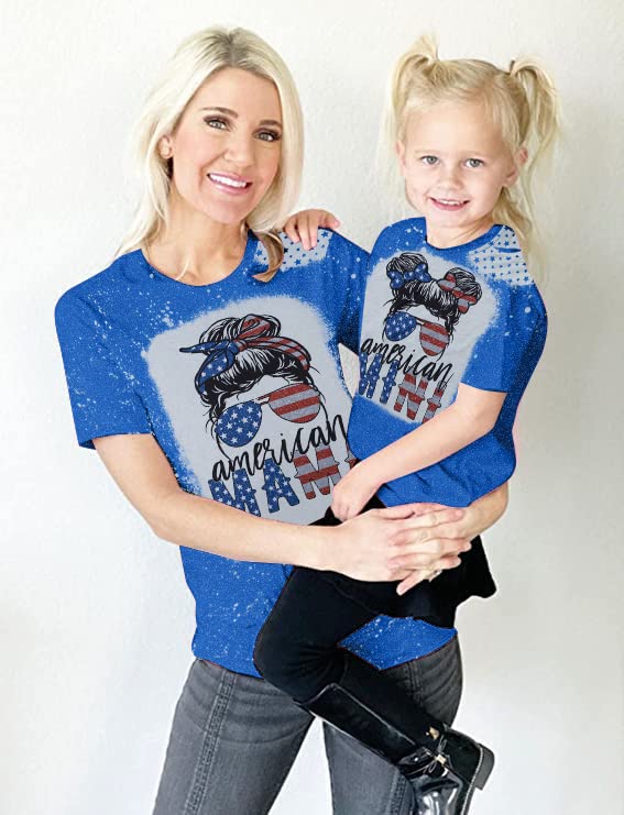 Image of Mommy and Me Matching Shirt Outfit Mama Mini Leopard Love Heart Tshirt Mom Daughter Family Matching Set Clothes