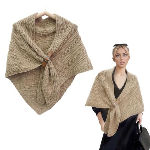 Shawl Wraps for Women,Women's Solid Color Wool Blend Shawl,Women Knitted Shawls and Wraps Sweaters Wool Cashmere