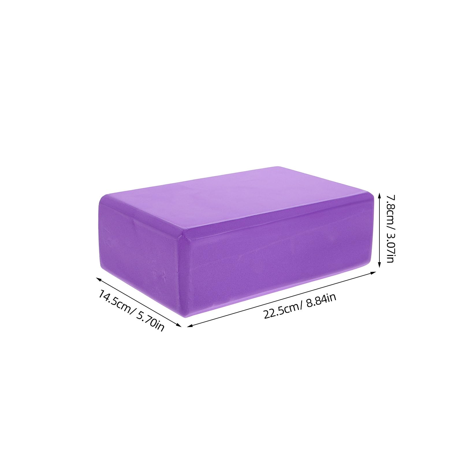 Blocchi Yoga in Eva Impugnatura Comoda Set 3 con Fascia per Stretching e Pilates e Facile da Trasportare per Sessioni in Palestra e Hot Yoga