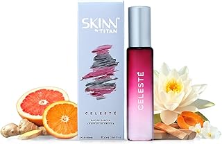 Skinn By Titan | Celeste Perfume - 20 Ml | Perfume For Woman | Gift for Women | Premium Fragrance | Grooming Essentials | Long Lasting Smell for Women |Floral, Fruity , Fresh | Eau De Parfum