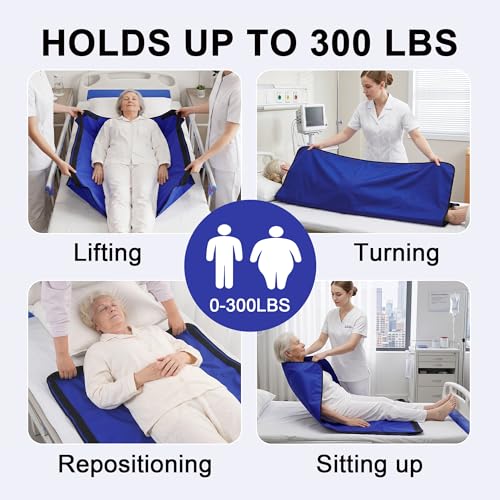 BALAPET 2PCS Bedridden Patient Care Kit, Positioning Bed Pad with Handles & Leg Elevation Turning Pillow, Elderly Nursing Aid Set for Bedridden, Seniors, Surgery Recovery,Home Hospital Care - Image 6