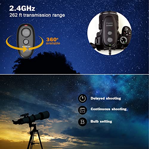 Aodelan Camera Remote Control For Nikon D850,D810,D700, D500, D4, D5, D4S, D3100, D5000, D7200, D600, D610, D750, D3200, D3300 Replace Mc-Dc2 And Mc-30A Wireless Shutter Release #TOP1