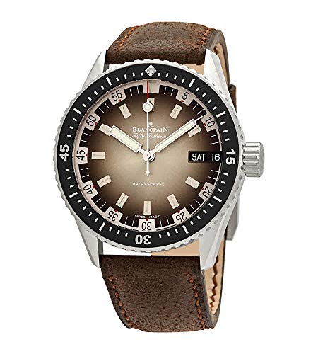 Blancpain Fifty Fathoms Bathyscaphe Jour Date 70s Automatic Grey Meteor Dial Men's Watch 5052 1110 63A