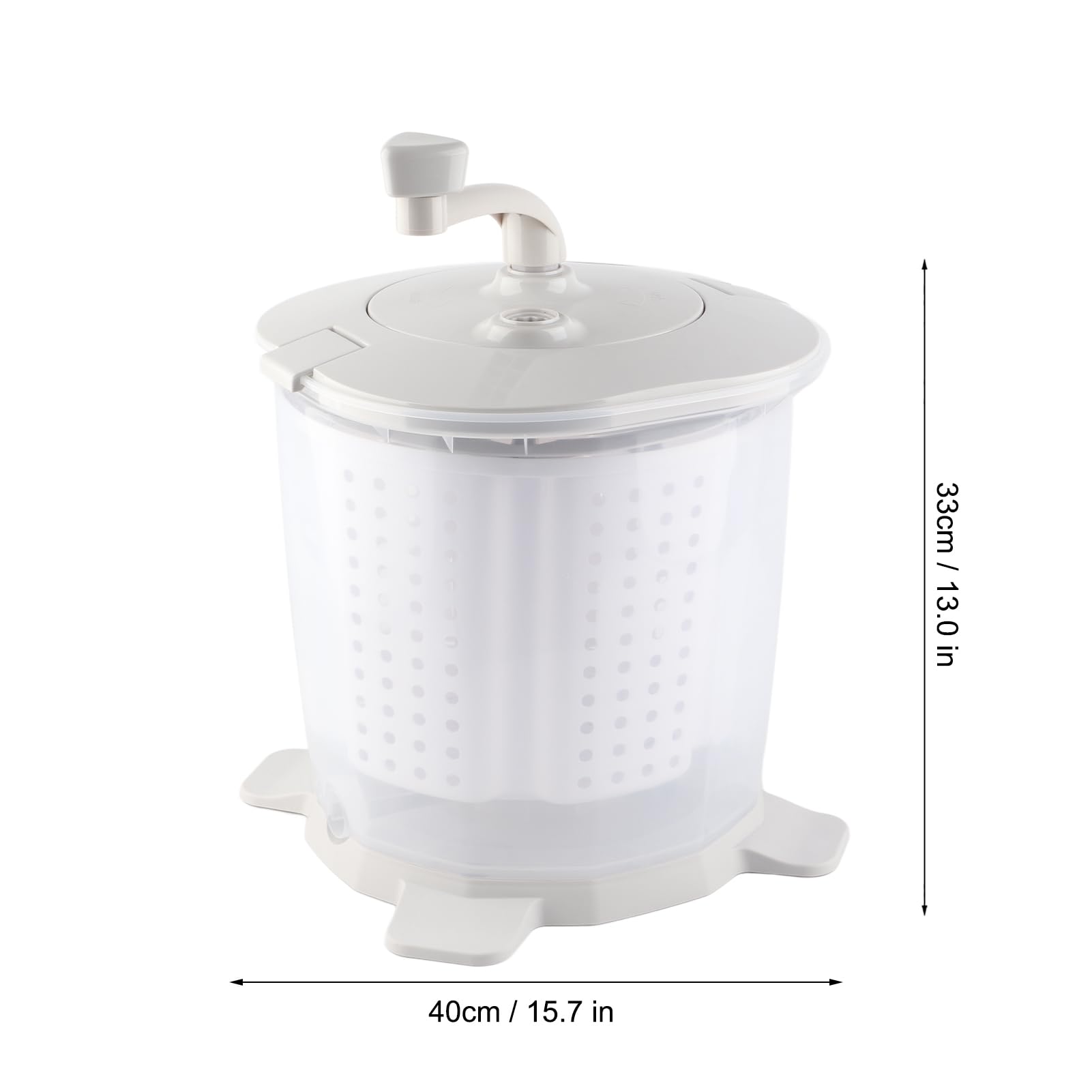 Asixxsix Mini Lavadora Portátil, Manual de Lavadora Multifuncional de 1200 Rpm, de Ropa Interior Con Cesta de Deshidratacia para Hogar, Dormitorio, Apartamero, RV