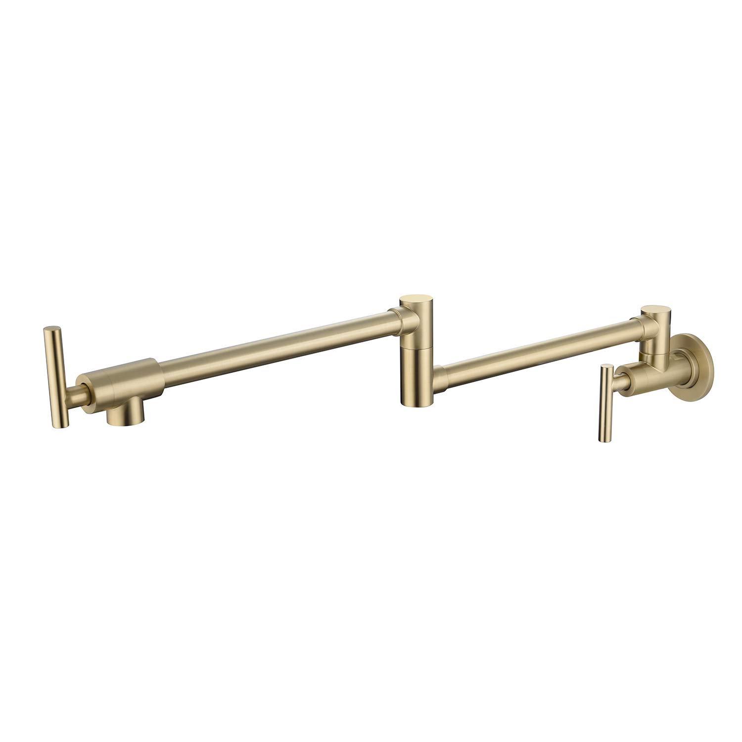 Pot Filler Faucet Wall Mount，Kitchen Faucet，Sink Faucet (Brushed Gold)